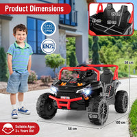 12V Kids Ride on Car, Battery Powered UTV Kids Truck w/Parental Remote, Spring Suspension Electric Vehicle for 3+