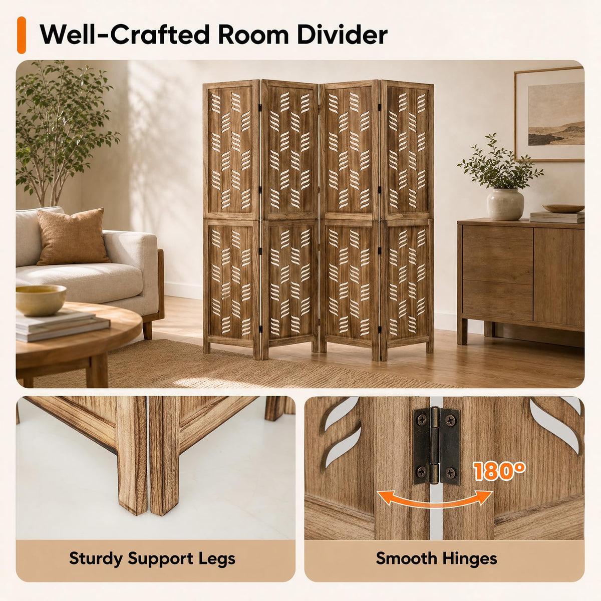 Giantex 170 cm Tall Room Divider, Folding Privacy Screen