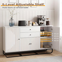 Giantex Modern Buffet Cabinet, Coffee Bar Cabinet with Drawers & Doors