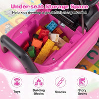 Toddler Ride on Toy, Foot to Floor Kid Sliding Car with Under-Seat Storage