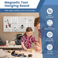 4 Pieces Magnetic Tool Organizers with 32 Strong Magnetic Strips