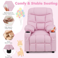 Kids Recliner Chair with Cup Holder