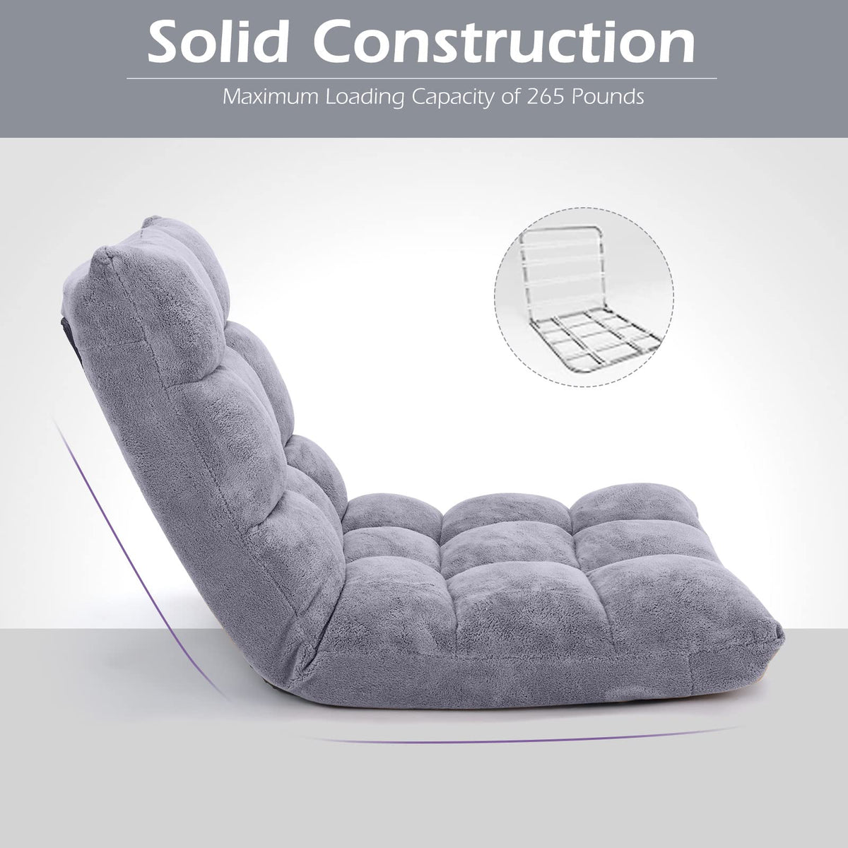 Giantex Adjustable 14-Position Memory Foam Floor Chair