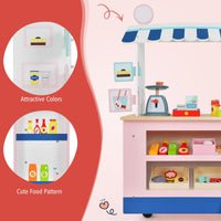 Toy Cart Play Set with POS Machine & Lovely Scale for Kids Over 3 Years Old