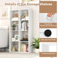 8-Cube Bookshelf, Modern Cubby Bookcase