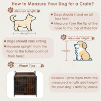 Dog Crate Furniture w/Storage Shelves