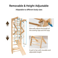 Wooden Rung Wall, Climbing Wall, Climbing Frame, Home Sports Equipment