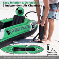 Inflatable Kayak 2 Person, 11.5 FT Tandem Touring Kayak