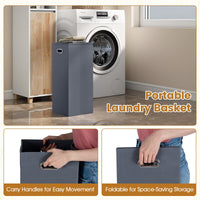 Tall Bathroom Storage Organizer Unit with Rubber Wood Doors