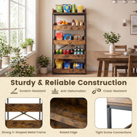 Giantex 5-Tier Food Storage Rack, Retail Snack Display Shelf