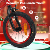 Toddler Training Bike with Music Function and Removable Training Wheels