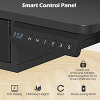 Giantex Electric Standing Desk 140cm w/Monitor Stand&Drawers