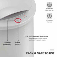 Towel Warmer Bucket with Flip-top Lid and Fragrance Holder