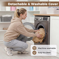 Curved Floor Sofa with Machine-washable Cover and Anti-slip Bottom for Living Room