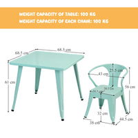 Kid’s Table and Chair Set with Adjustable Foot Pads