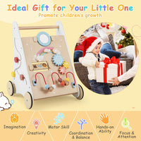 7 in 1 Push and Pull Learning Walker with Multi-Activity Toys for Kids
