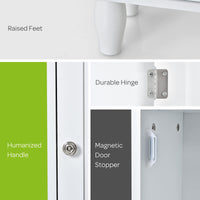 Freestanding Tall Bathroom Storage Cabinet