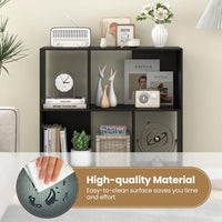 Open Shelf Bookcase Minimalist Cube Bookshelf Freestanding Book Display Rack