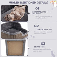 Compact Cat Tree Tower for Scratching, Relaxing & Sleeping