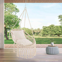 Hanging Hammock Chair with Soft Seat Cushions for Patio/Bedroom