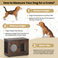 Dog Crate Furniture with Translucent Window for Small Medium Dogs