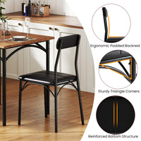 3-Piece Dining Table Set, Square Kitchen Table & 2 Chairs