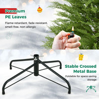 180cm Pre-Lit Artificial Christmas Tree w/ 890 Warm White Lights