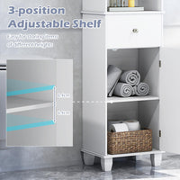 Giantex 172 cm Tall Freestanding Bathroom Floor Cabinet with Drawer