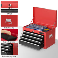 Lockable Tool Storage Cabinet, 2-in-1 High Capacity Rolling Tool Chest with Handle