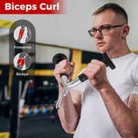 Cable Machine Attachment Set, LAT Pulldown Attachments incl. V-Shaped Press Down Handle