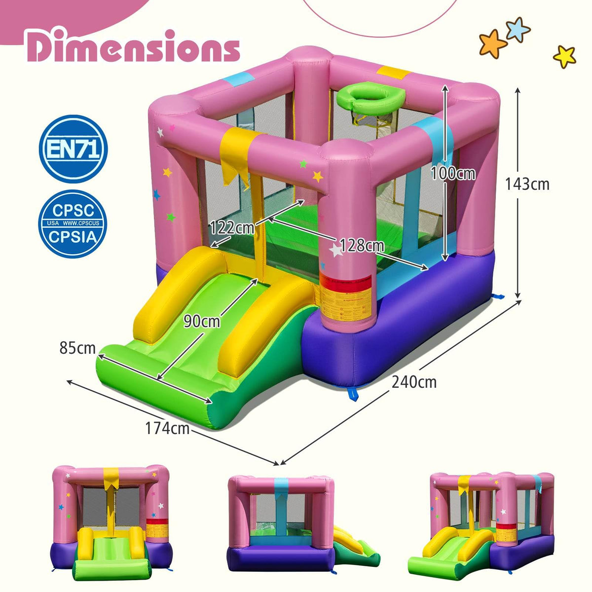 Inflatable Bounce House, Kids Jumping Castle