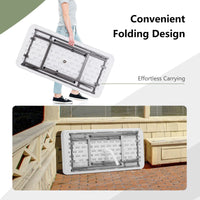 Giantxe 4FT Folding Ice Table, Portable Patio Ice Cooler Table
