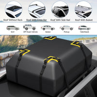 425L/15 Cubic Feet 100% Waterproof Roof Top Luggage Bag for All Vehicles