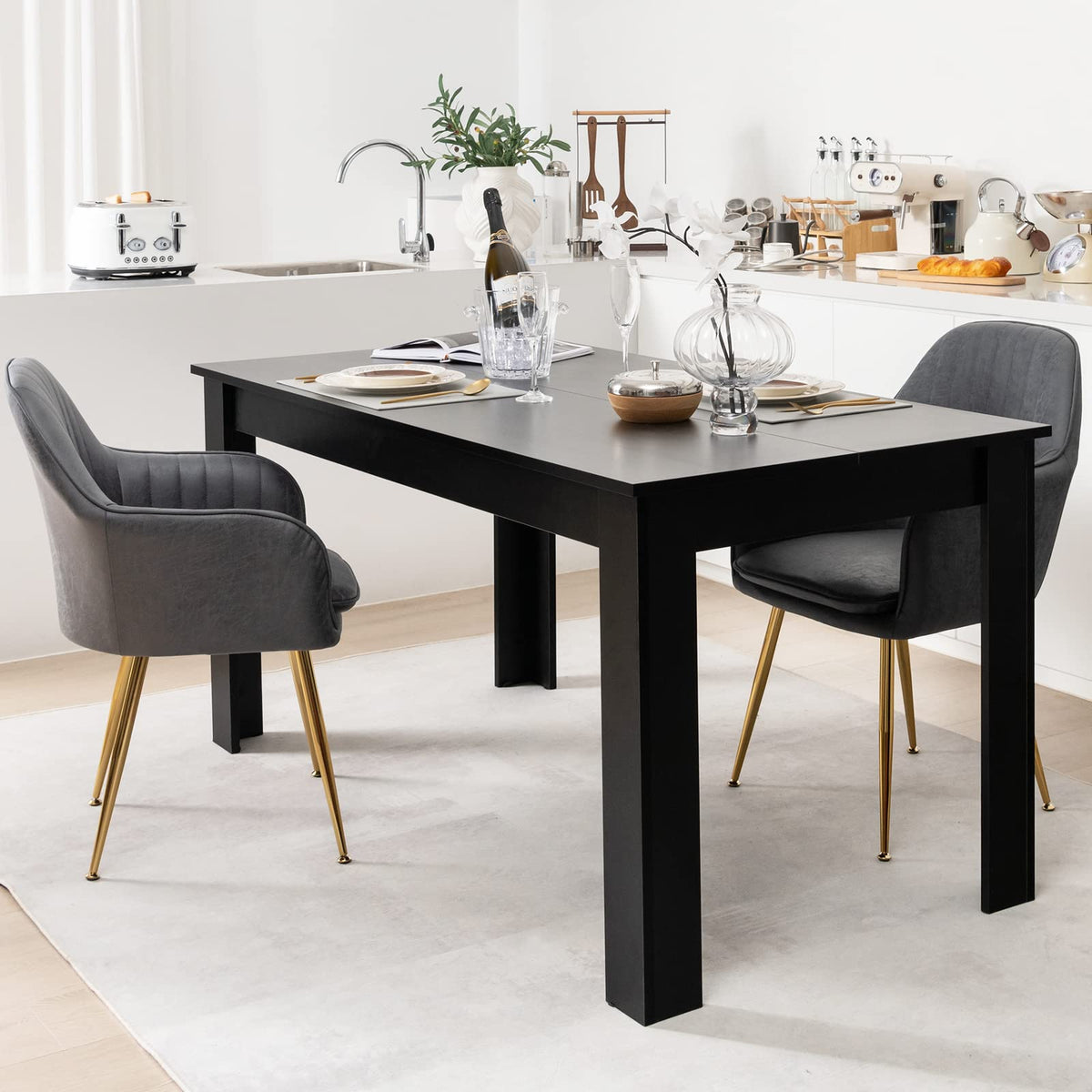 Giantex 160 CM Extension Dining Table