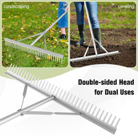 Landscape Rake 36 Inch, Aluminum Rake Head