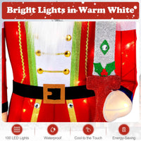 157 CM Lighted Nutcracker Soldier Outdoor Christmas Decoration