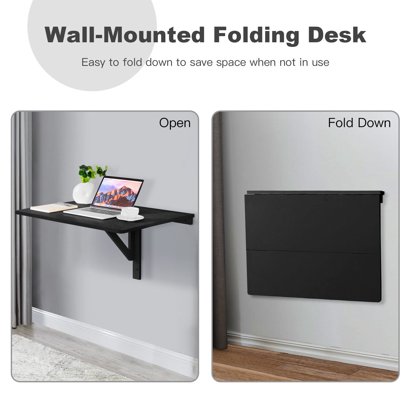 Folding on sale desk 80cm