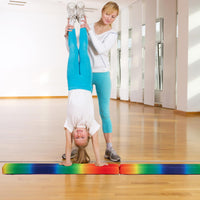 240cm Balance Beam, Folding Gymnastics Beam w/Carry Handles