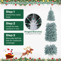 150CM/183CM Hinged Holiday Decoration Pencil Tree for Home/ Office Party Decoration