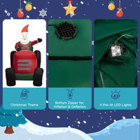270CM Christmas Inflatable Truck with Santa Claus & Gifts