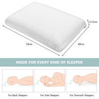 Giantex Memory Foam Pillow, Ventilated Comfortable Ergonomic Bed Pillow for Neck Pain