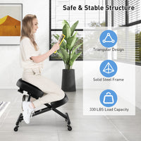 Giantex Ergonomic Kneeling Chair, Height Adjustable Kneeling Stool
