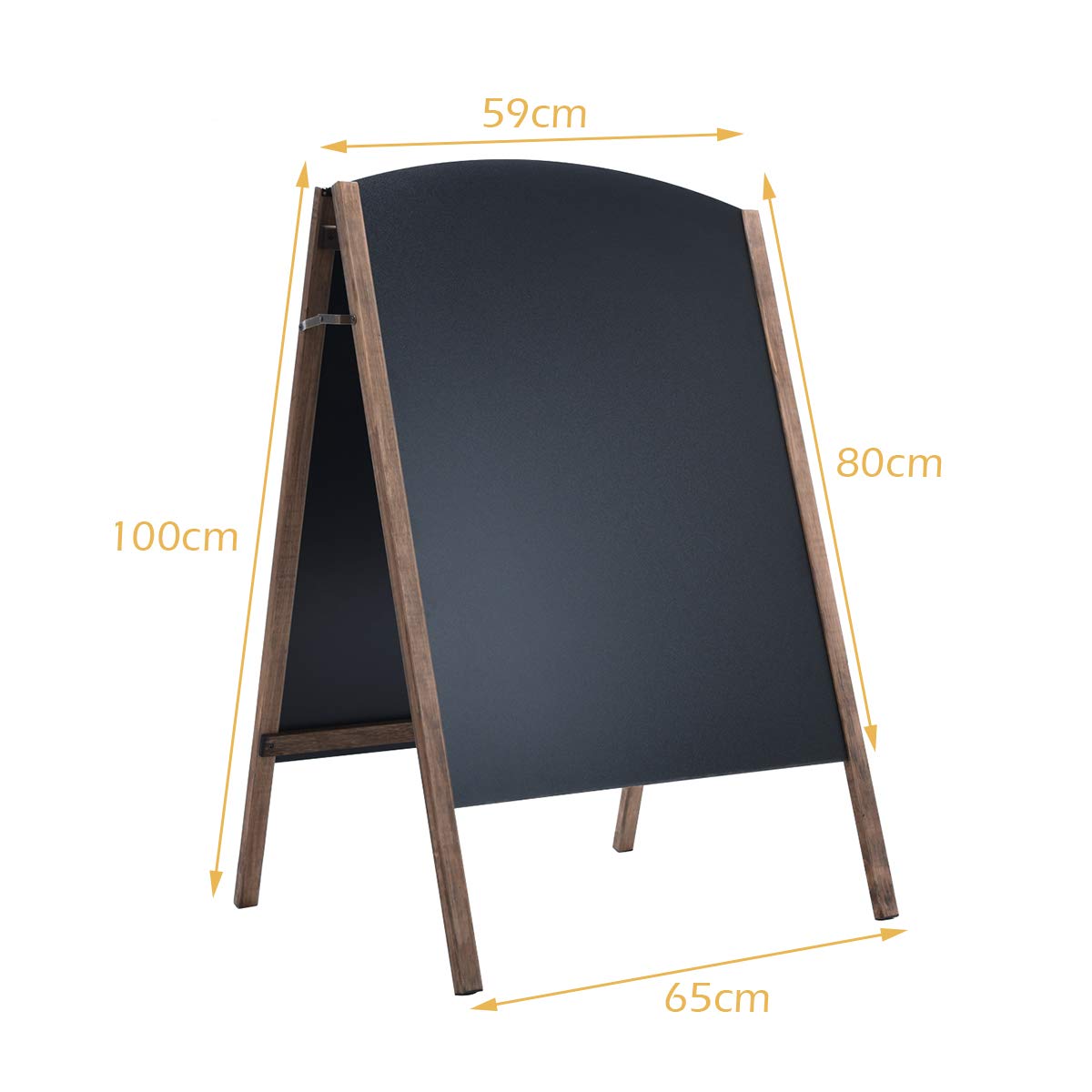 Giantex A-Frame Chalkboard 80 x 59 cm, Standing Sidewalk Easel Double-Sided