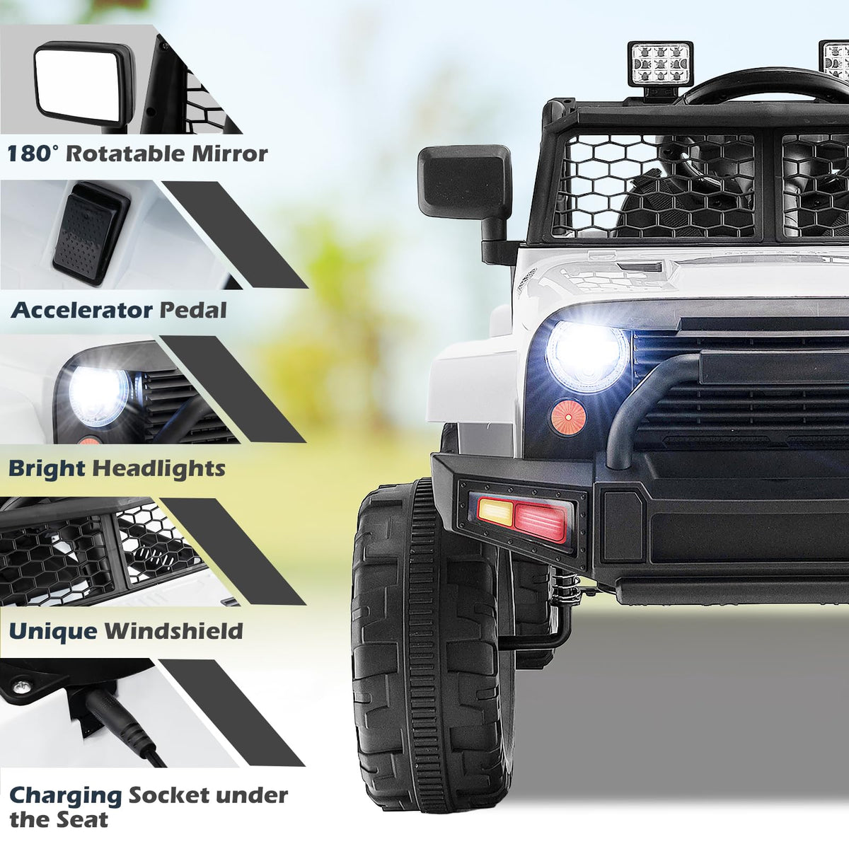 12V Ride On Truck Battery Powered Electric Ride On Car with Remote Control for Kids