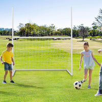 2 in 1 Kids Soccer Goal with PE Netting&UPVC Pipe Frame for Park Backyard