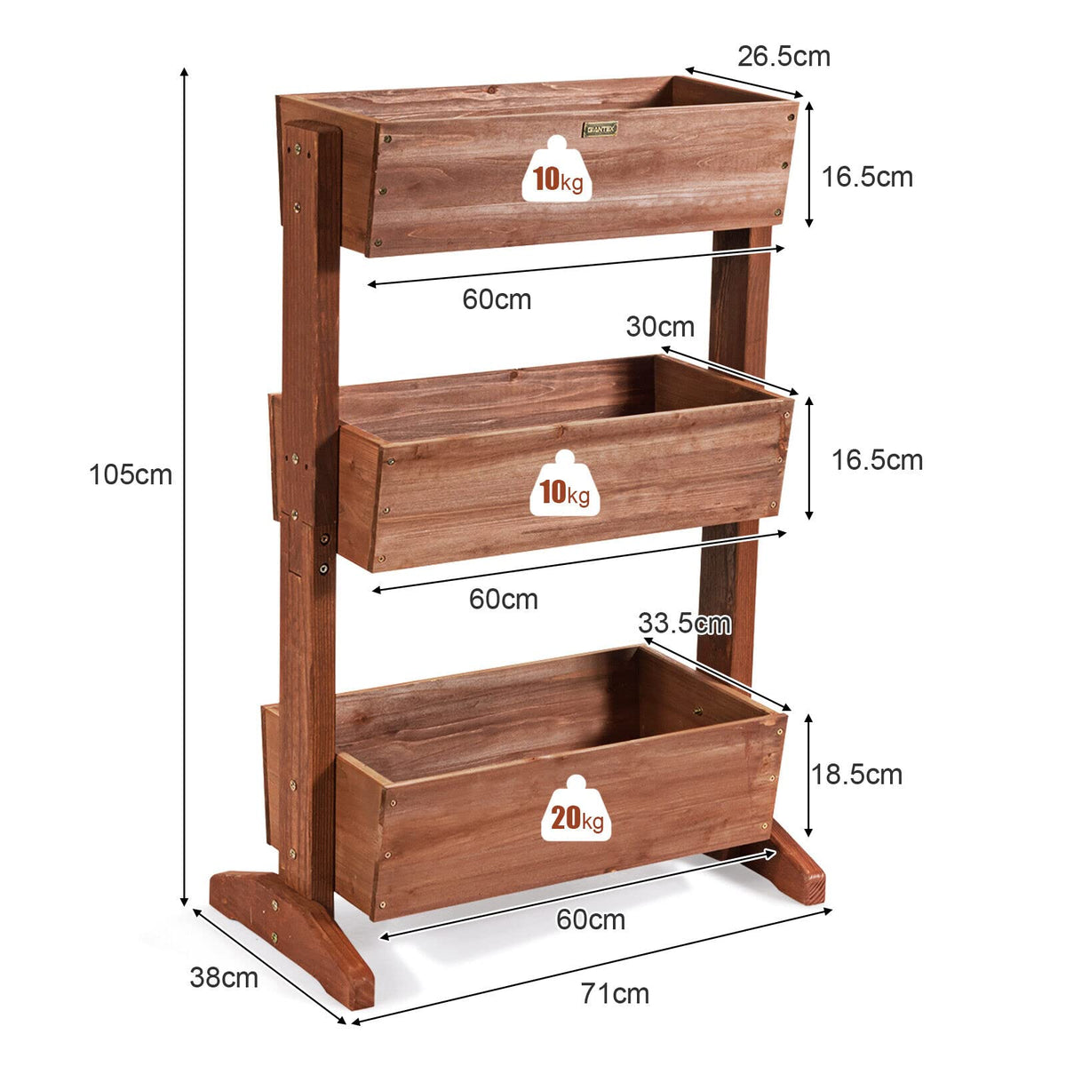 Giantex 3 Tier Raised Garden Bed