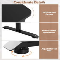 Giantex Electric Standing Desk 140cm w/Monitor Stand&Drawers
