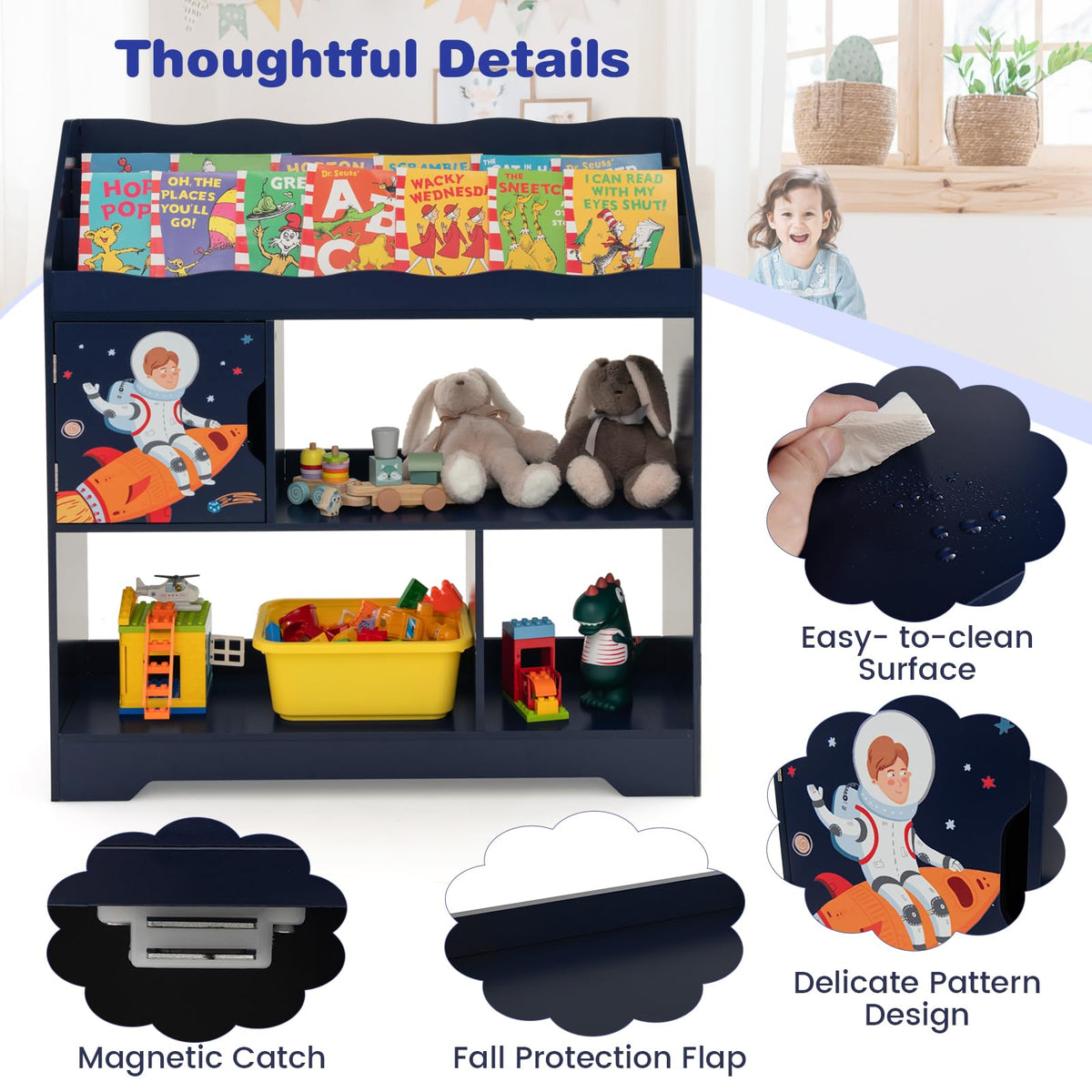 Toy Storage Organizer Display Stand for Playroom