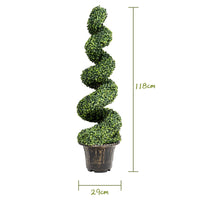 Giantex 118cm Artificial Boxwood Spiral Tree