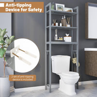 Giantex Over The Toilet Storage Shelf, Space Saving Metal Bathroom Organizer